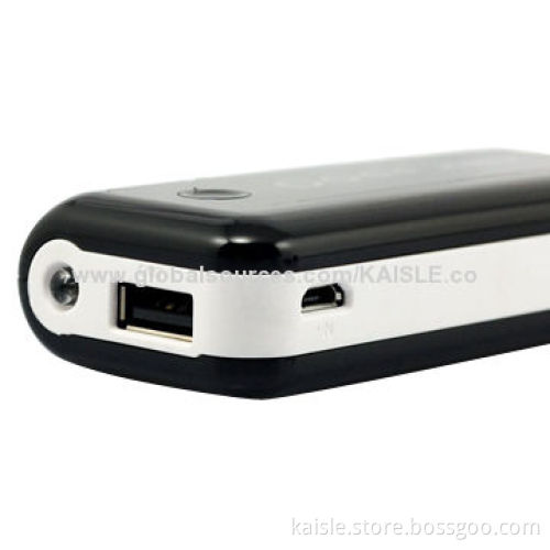 Power Supplier, 4,400mAh Capacity, 5V at 1A Input, 4 Level Power Indicator